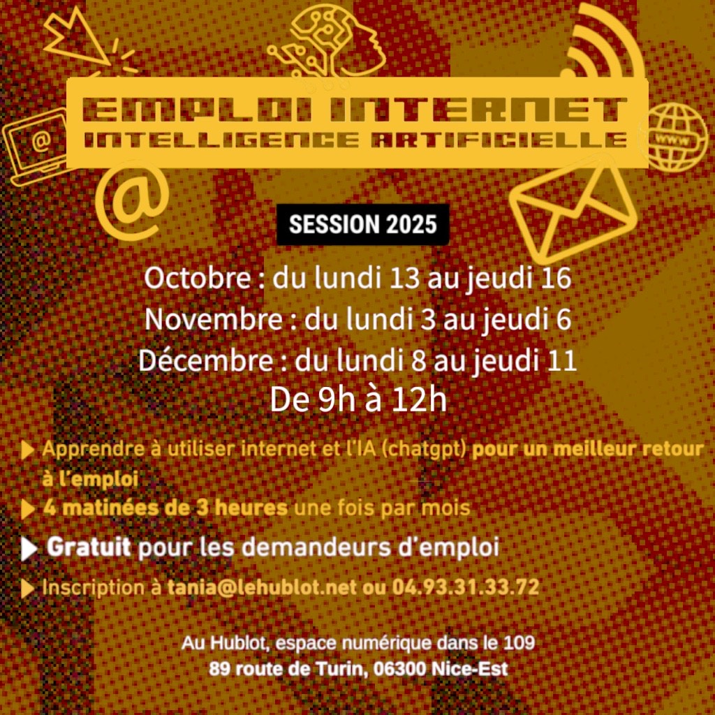 Ateliers Emploi Internet IA – Gratuit